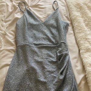 Sparkly blue homecoming dress